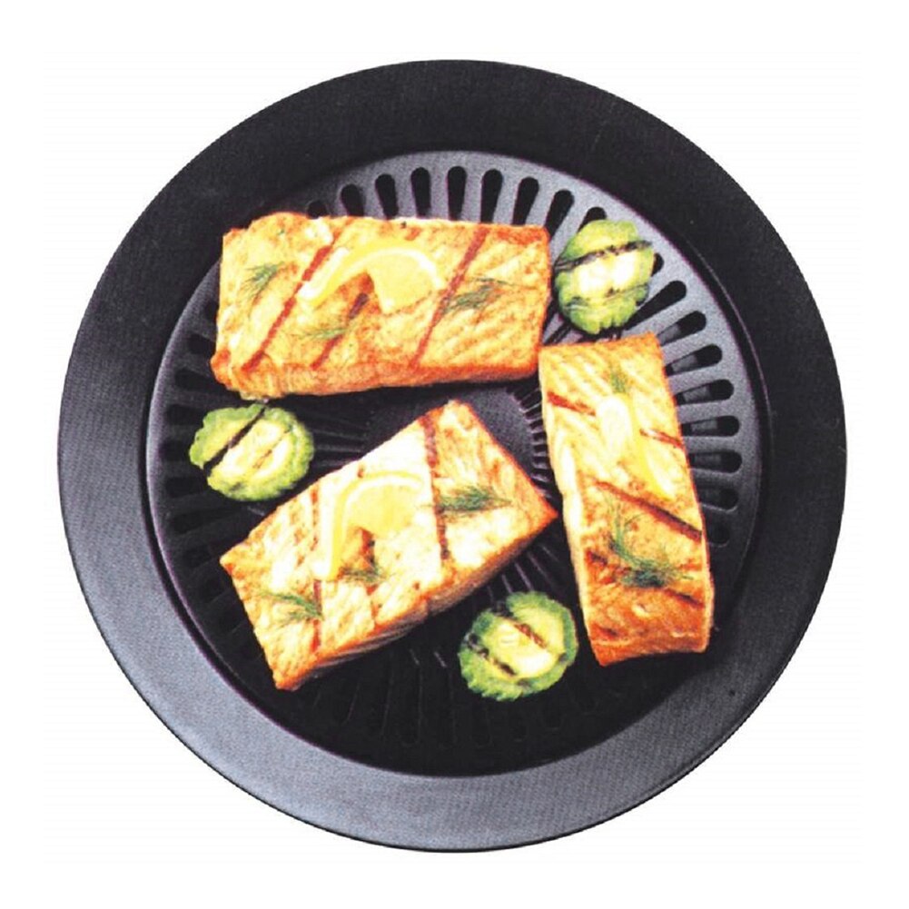 Udendørs røgfri non-stick grill grill bradepande komfur tallerken bbq køkkengrej
