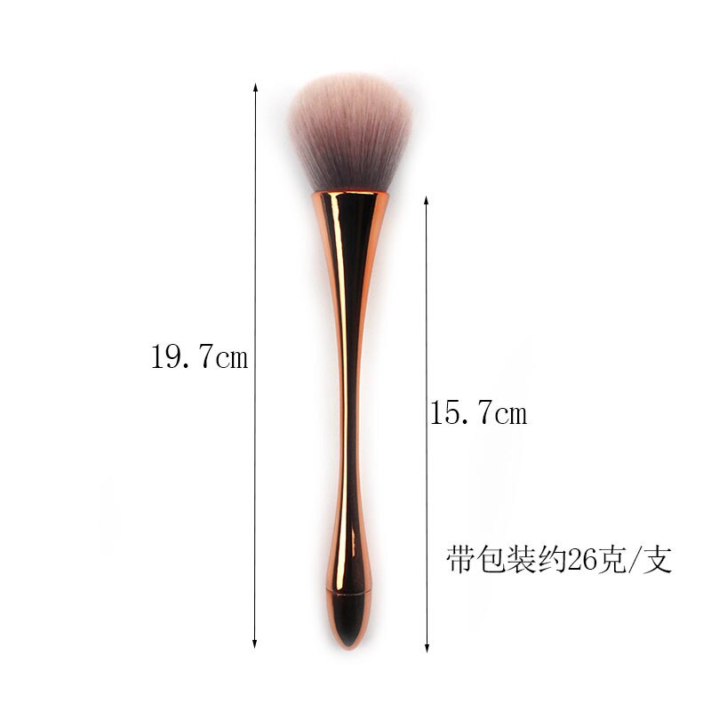 Make-up tools roségouden slanke taille make-up kwastenset losse kwastenset zijden mesh set goed