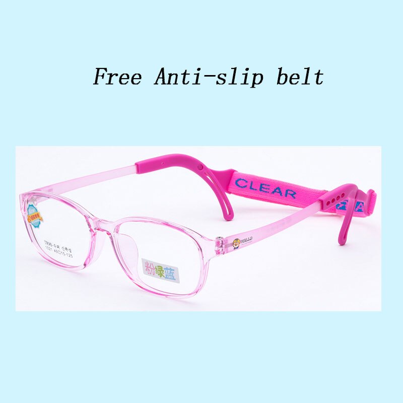 Children Girl Boy Silica gel Eyeglasses Optical Reading Spectacle Eye Glass Frame Elastic Glasses Oculos De Grau Feminio 1021-38: C1