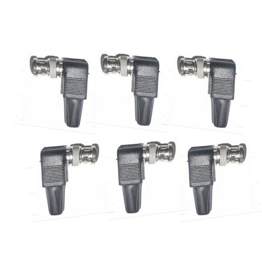 BNC Male Plug Bend Connector Adapter to Coaxial Cable
