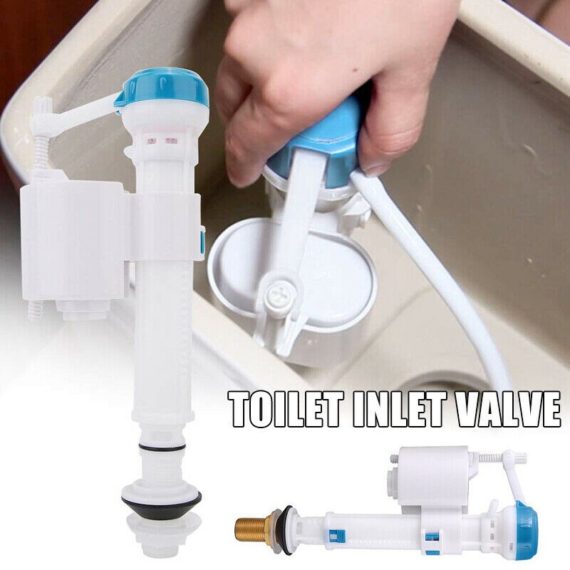 Toilet Push Button Fill Valve Dual Flush Cistern Syphon Silent Side Inlet Fill Valve Brass Thread For Side Entry Toilet Cisterns