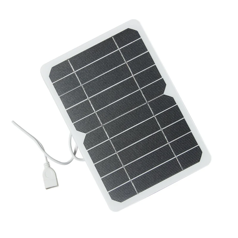 5 V 2,5 W Solar-Ladegerät, USB-stabilisierter Akku, sicheres Schnellladen für Smartphones, Outdoor, Camping, Wandern, Campingplatz