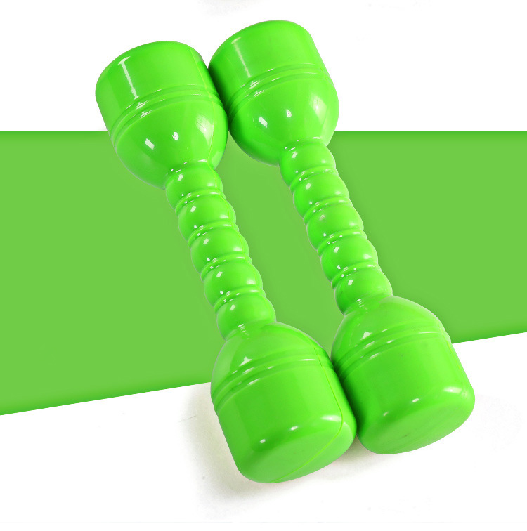 2 pezzi pesi Fitness per bambini manubri a mano palestra a casa esercizio bilanciere esercizio per bambini Fitness Sport giocattoli mano 100G pesi: green