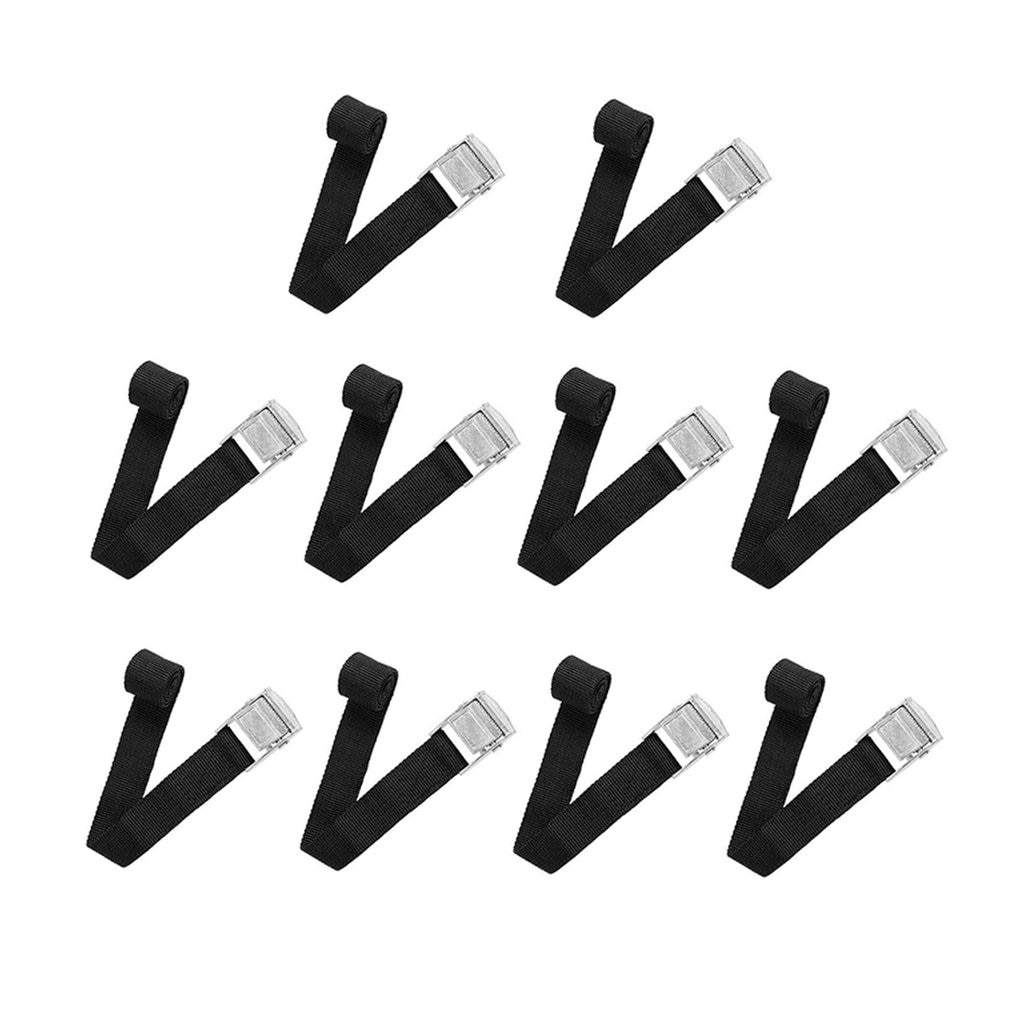 Cargo Straps With Fastening Buckle Polyester Fiber Fixing Kit For Motorcycle Car Bicycle Frame 10 Pieces