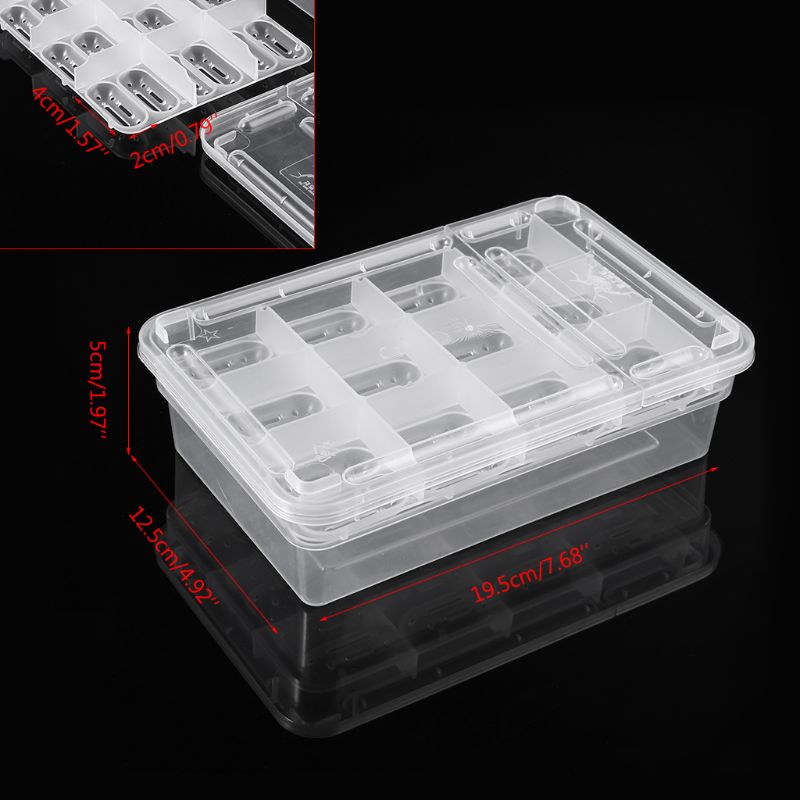 Caja incubadora de huevos para reptiles, bandeja para huevos, Gecko camaleón, herramienta de incubación
