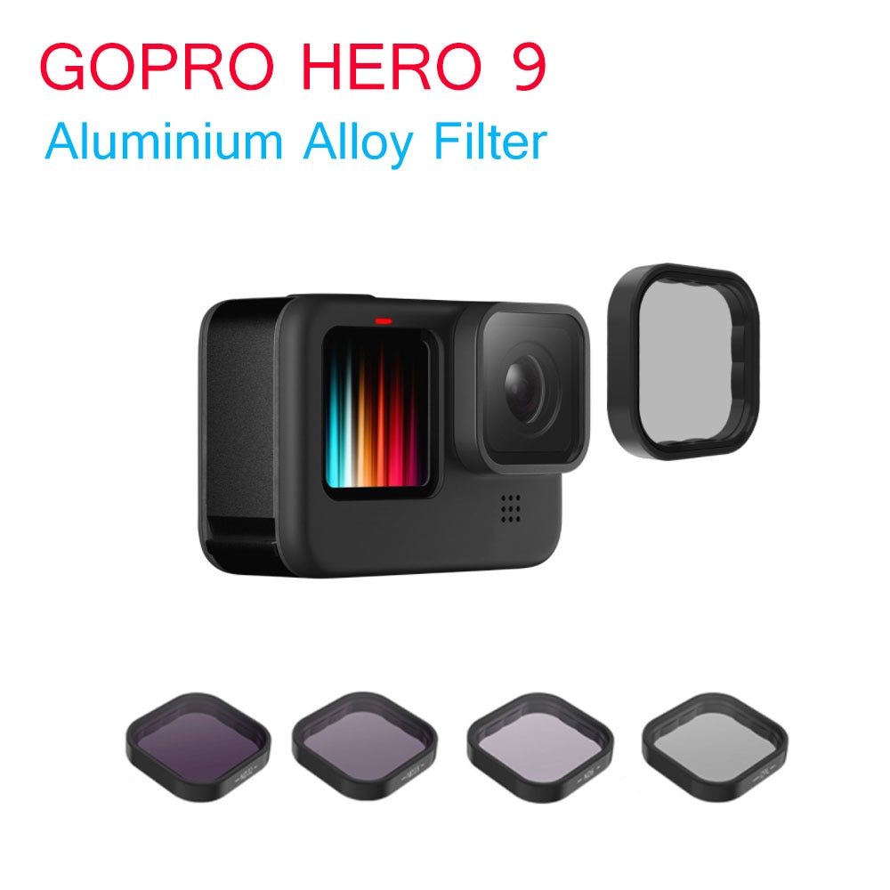 Camera Filters Set Voor Gopro Hero 9 Zwart Cpl ND8 ND16 ND32 Lens Filter Voor Gopro Hero 9 Action Camera accessoires