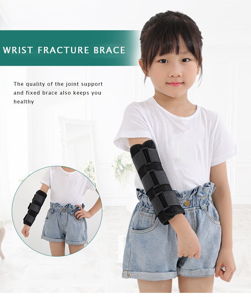 Splint braces for fracture of the arm in children with injury strap equipment elbow protectors to protect straight elbows