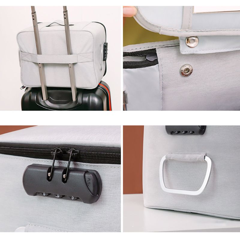 Multilayer Document Organizer Password Files Bag Briefcase Large Capacity Travel