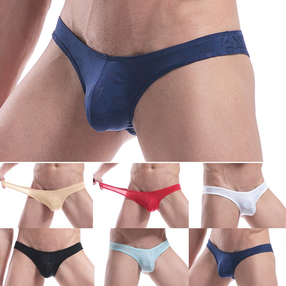 Mens Soft Sexy Ondergoed Lage Taille Slips Naadloze Ademend Slipje Mannelijke Gay Bikini Underpants Comfortabele Thong G-Strings