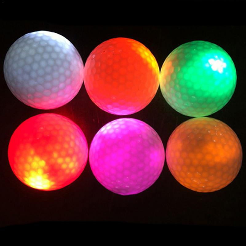 Golf ljus upplyst boll självlysande boll golf led lysande boll led nattglöd golfboll