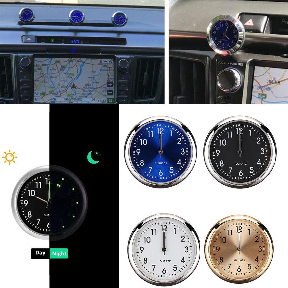 Mini montre analogique lumineuse à Quartz de poche F5Y2, petit bâton de montre de style bateau sur voiture, horloge d&#39;intérieur à Clip, vélo pour voiture