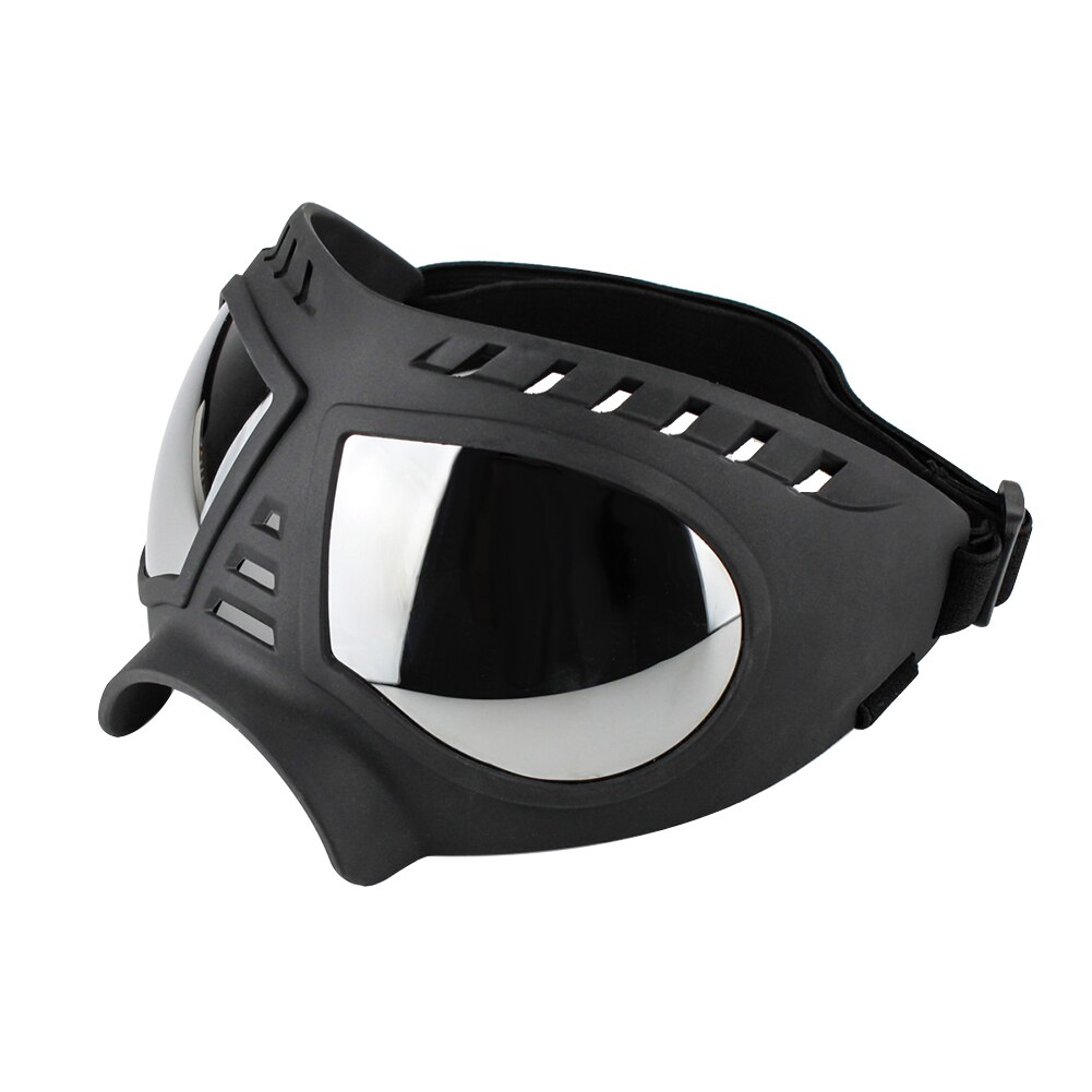 Gafas plegables para perros y mascotas, lentes para mascotas, resistentes al agua, a prueba de nieve, Marco suave, gafas de protección UV para perros: Negro