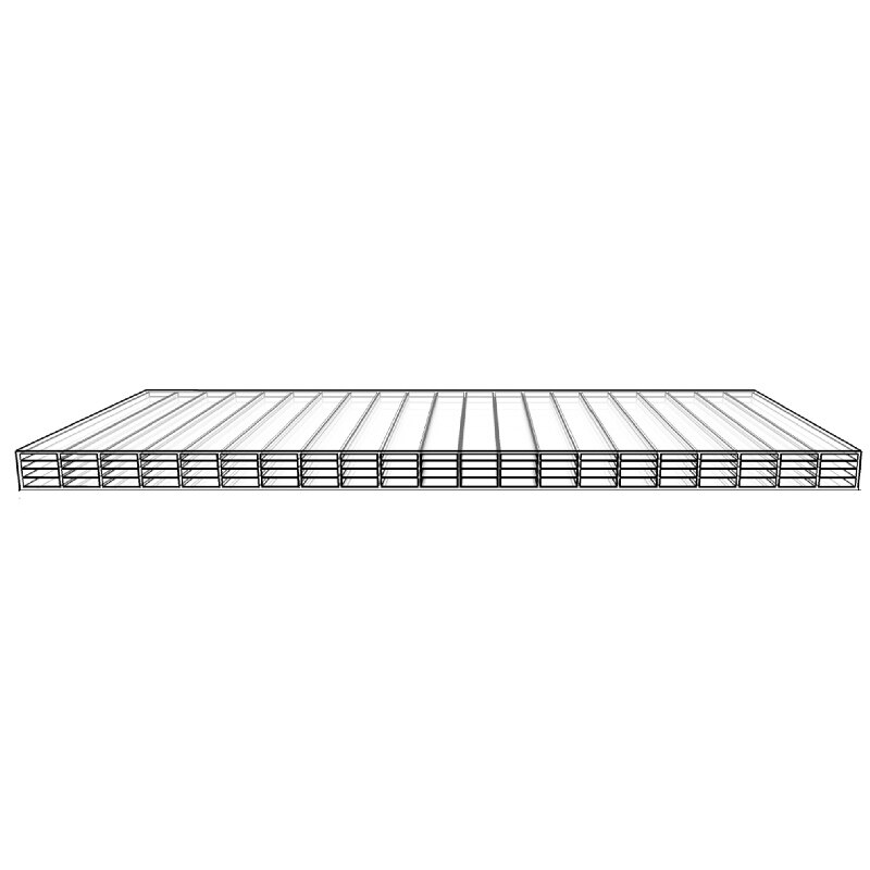 POLICARBONATO CELULAR 16mm espesor SOMBRA 50x98cm
