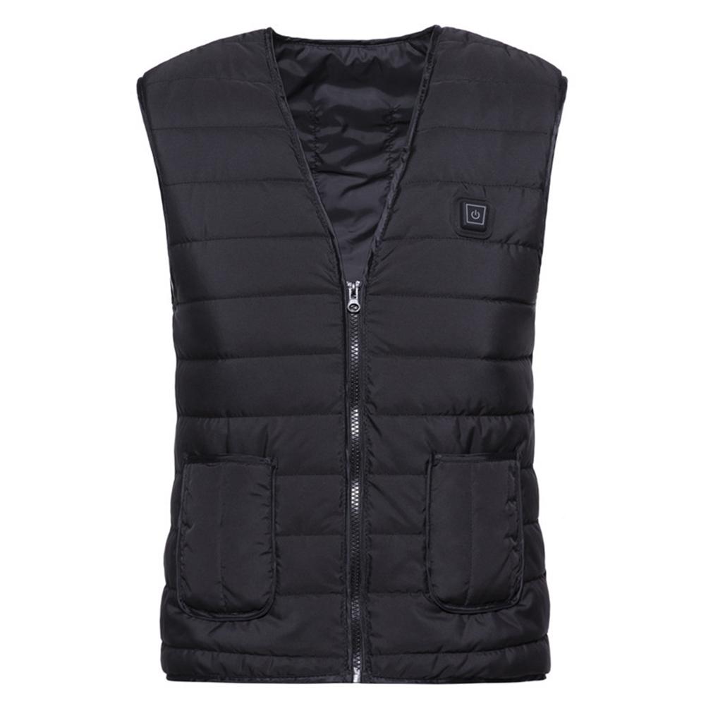 Mannen Vrouwen Outdoor USB Infrarood Verwarming Vest Flexibele Elektrische Thermische Winter Warme Jas Kleding Voor Sport Wandelen Rijden Vest: Vest L