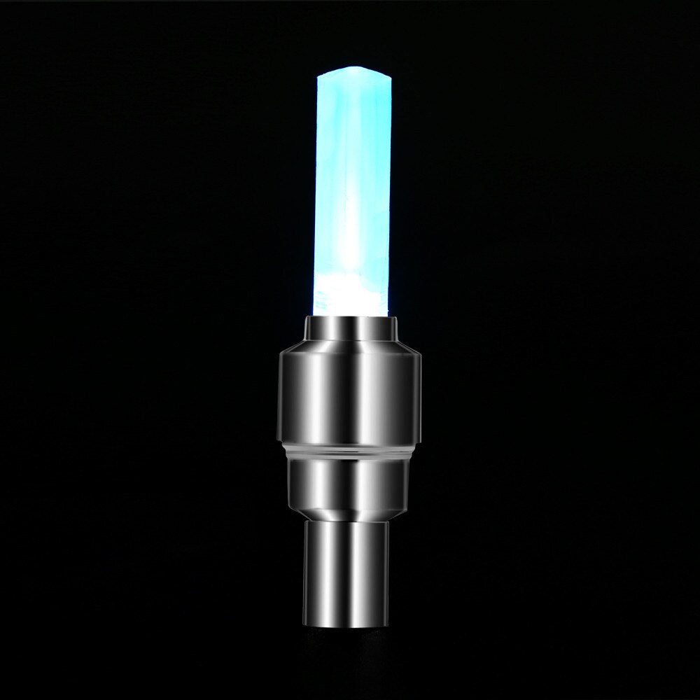 * 2Pcs 7 Kleur Fiets Auto Motorfiets Wiel Band Ventiel Cap Flash Led Licht Spoke Lamp Cool Kleurrijke fiets Accessoires