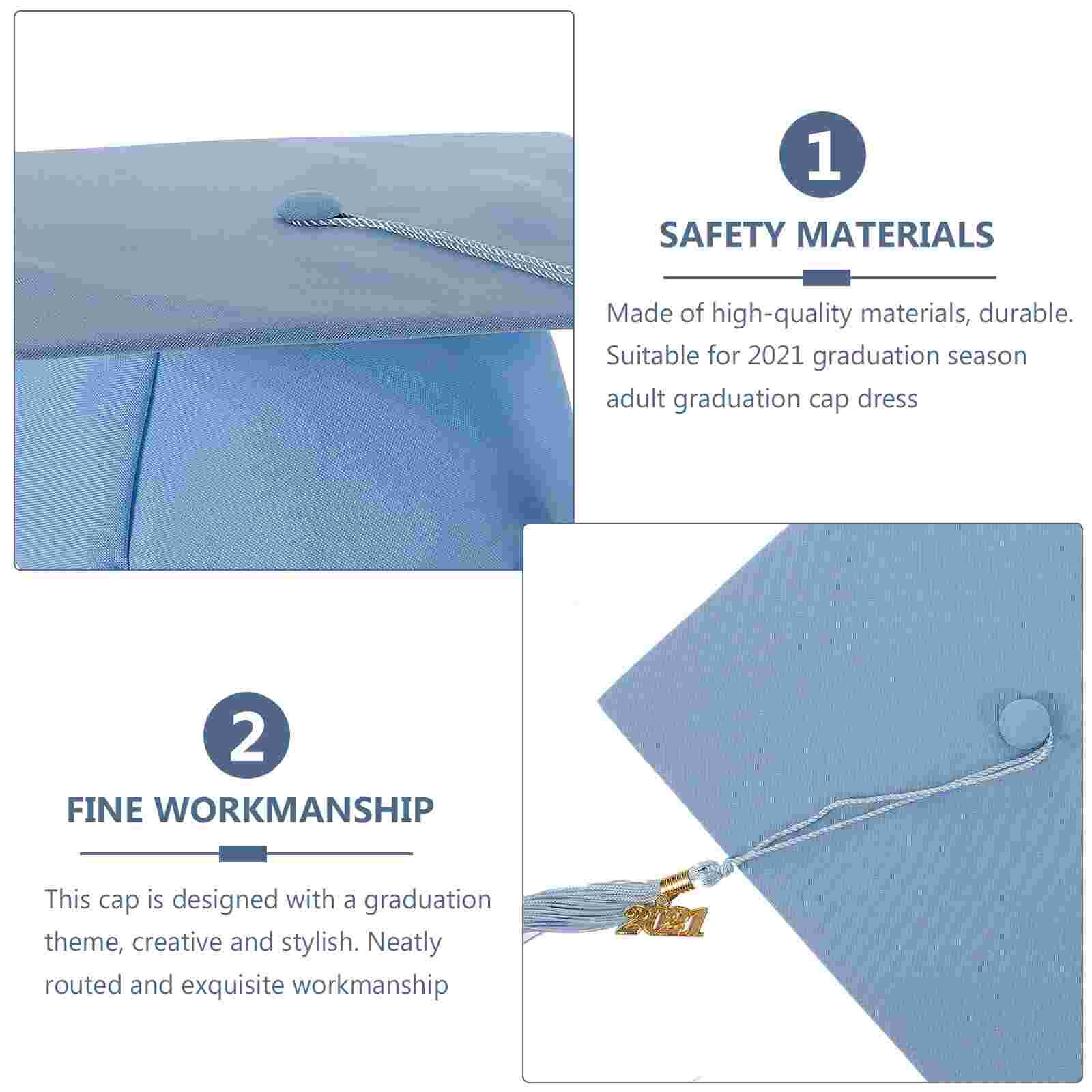 1 Pc Practical Graduation Cap Meaningful Bachelor Hat Headgear (Free Size)