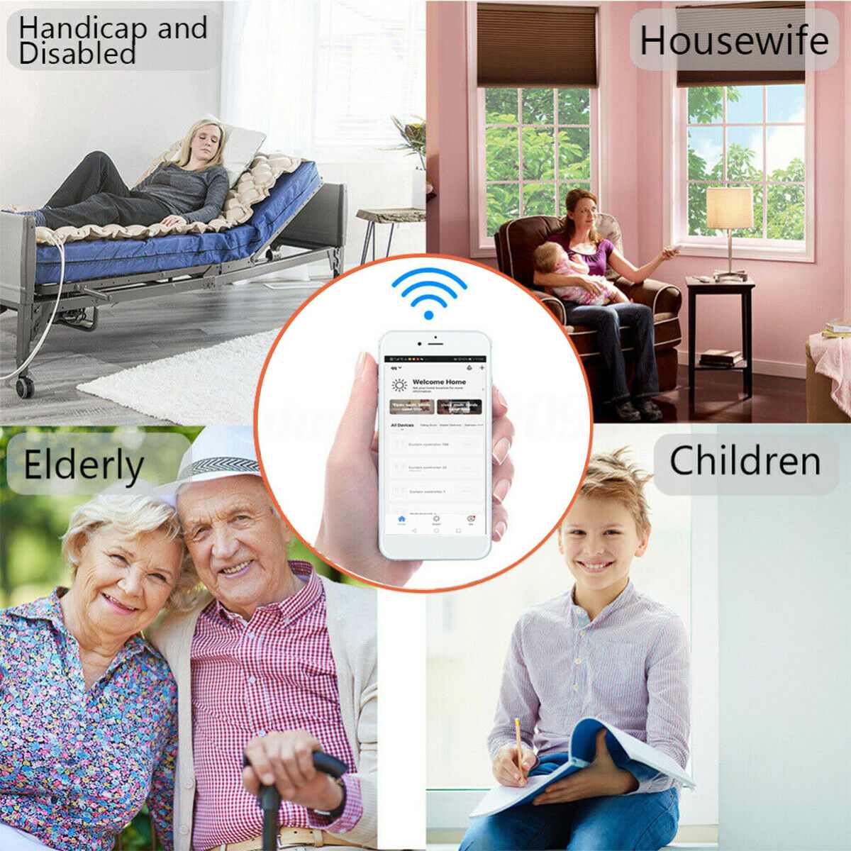 Smart DIY Motorized Chain Roller Blinds Shade Shutter Drive Motor Powered By Solar Panel and Charger bluetooth APP Control