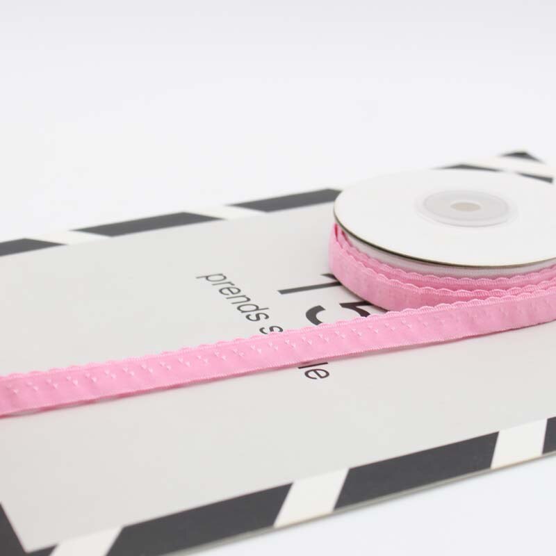 Meetee 22/45m 11mm nylon elastische band voor ondergoed schouderband dubbellaagse rand vouw bh-riem veerbanden diy naaien: Roze / 45 mm