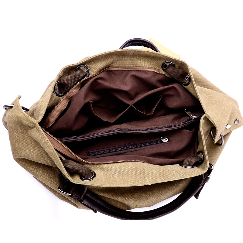Vrouwen Canvas Messenger Bags Vrouwelijke Crossbody Tassen Solid Schoudertas Casual Vrouwelijke Handtas Grote Capaciteit Tote