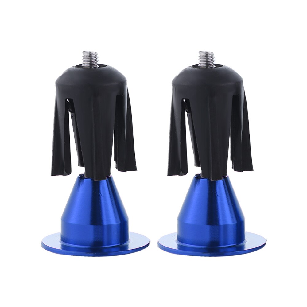 Bouchons de guidon de vélo en alliage d'aluminium, 2 pièces, poignées de bicyclette, accessoires de vélo vtt: blue