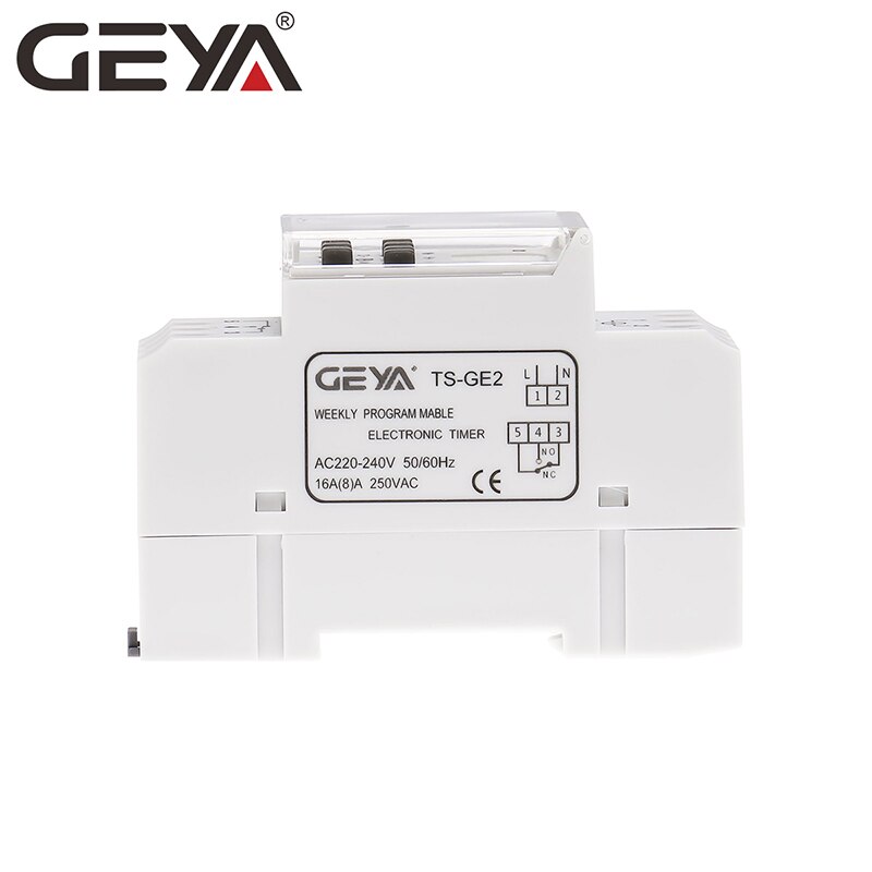 GEYA TS-GE2 Winter Summertime 1Hour Automatic Adjustable Timer Switch Programmable Daily Weekly Digital Time Controller 16A 220V