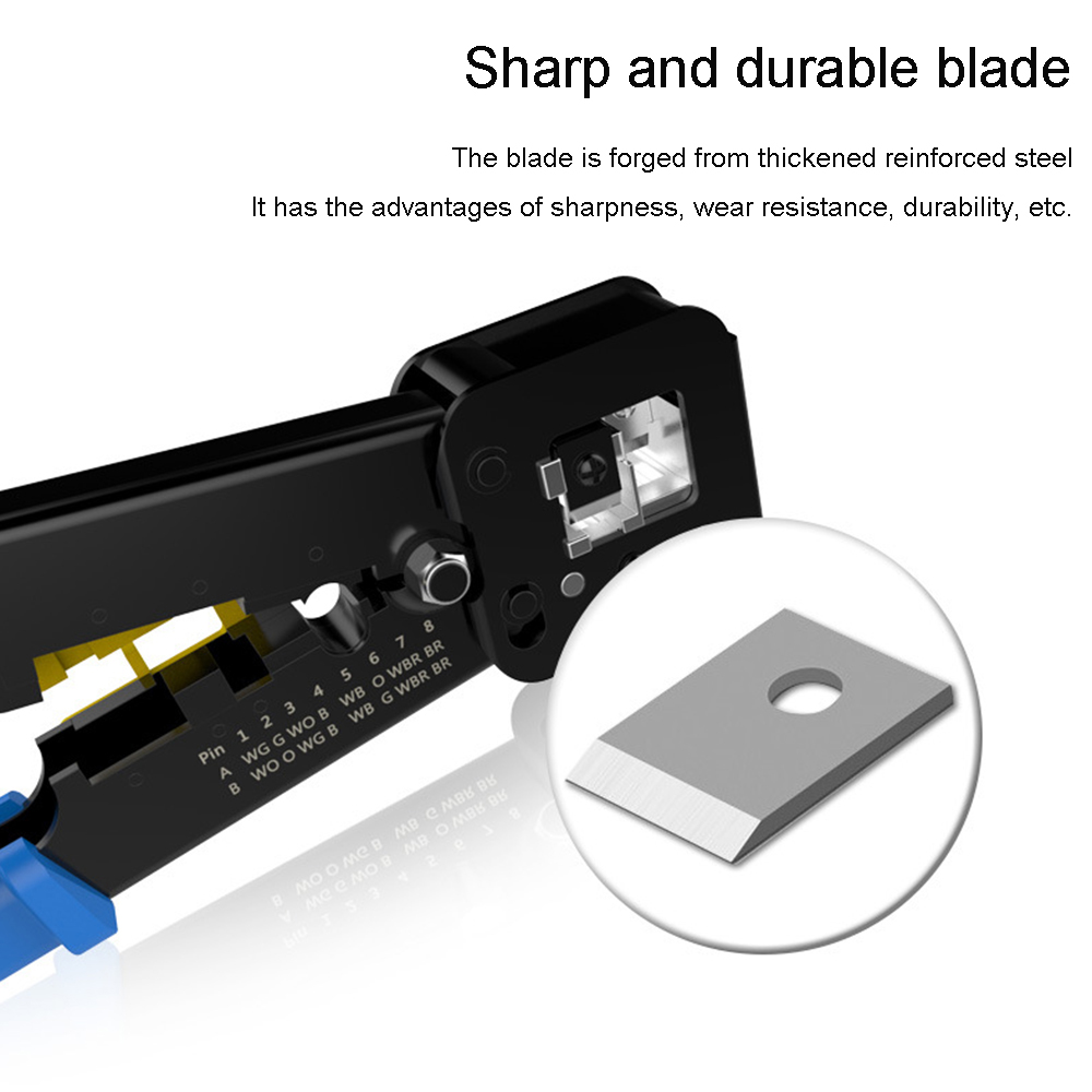 Ez Rj45 Crimper RJ45 Krimptang Voor Cat6 Cat5 Cat5e Rj45 Rj11 Connector 8P 6P Lan Kabel Draden tang Hand Netwerk Tool Kit