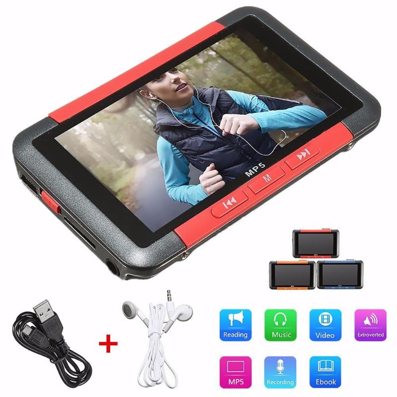 MP5 16G Slim LCD Screen MP4 Music Video Player Recorder E-book Reader MP5 Player FM Radio MP4 Player Music Player
