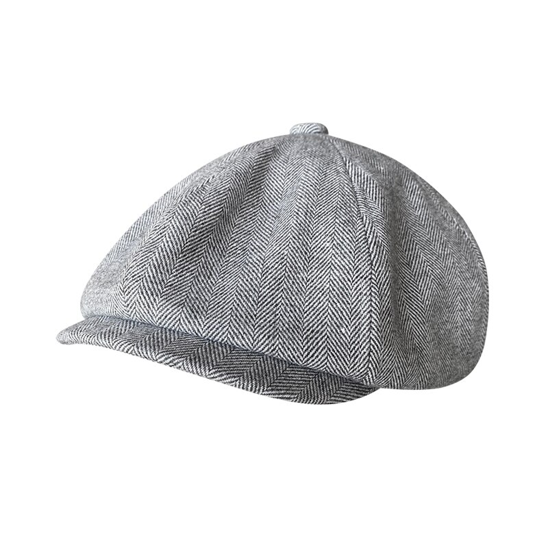 Big Large Newsboy Cap Men's Retro Herringbone Cotton 8 Panel Hat Casual Baker Boy Caps Gatsby Hat Boina Beret for Male BJM55