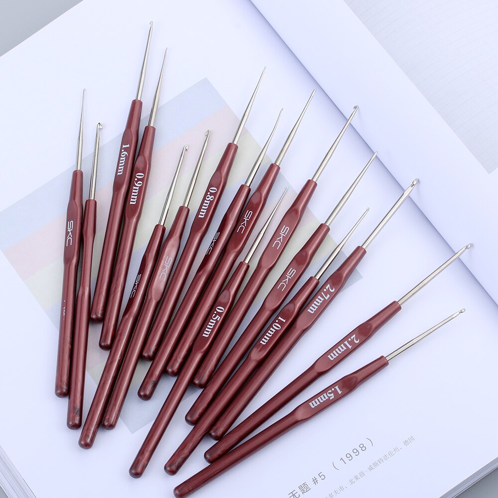 1PC Crochet Hook Mix 0.5mm-2.7mm Small Size Yarn Weave Knitting Needles For Lace Dolls DIY Tools 16 Sizes Crochet Hook