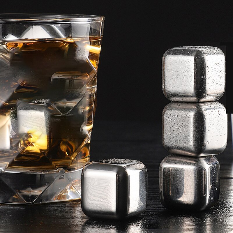 Yomdid Rvs Ice Cubes Ice Korrels Non-Smelten Chilling Stones Voor Whiskey Wijn Drinkwater Keuken Bar