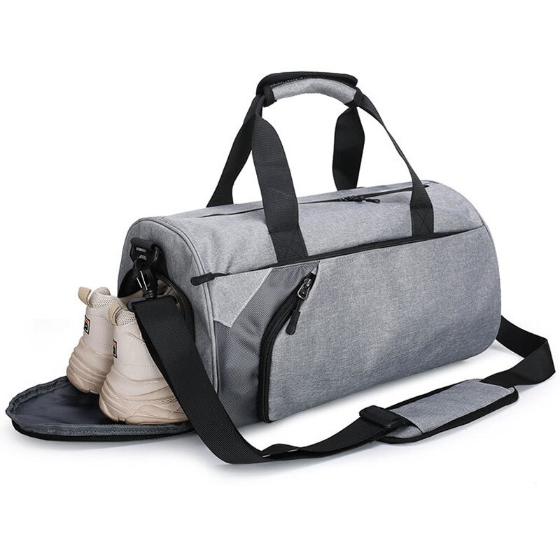 Multifunctionele Grote Capaciteit Mannen Reistas Waterdichte Outdoor Fitness Sport Weekend Tassen Schouder Handtas Met Schoen Zakje