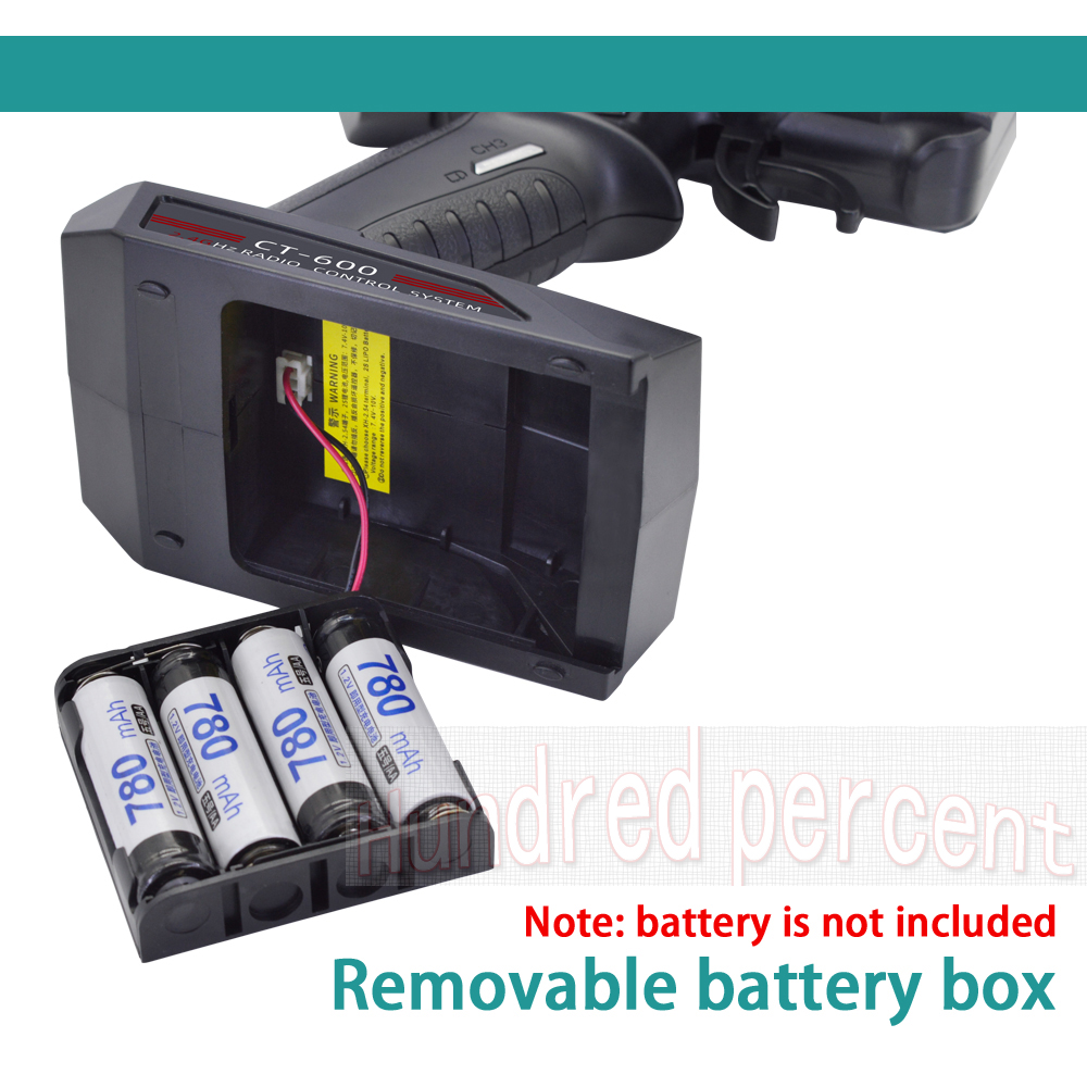 Hotrc CT400 CT600 4. 5V-9V 4CH 6CH 2.4GHZ FHSS Radio Control System Transmitter With Receiver For RC Car Boat Tank Truck Toy