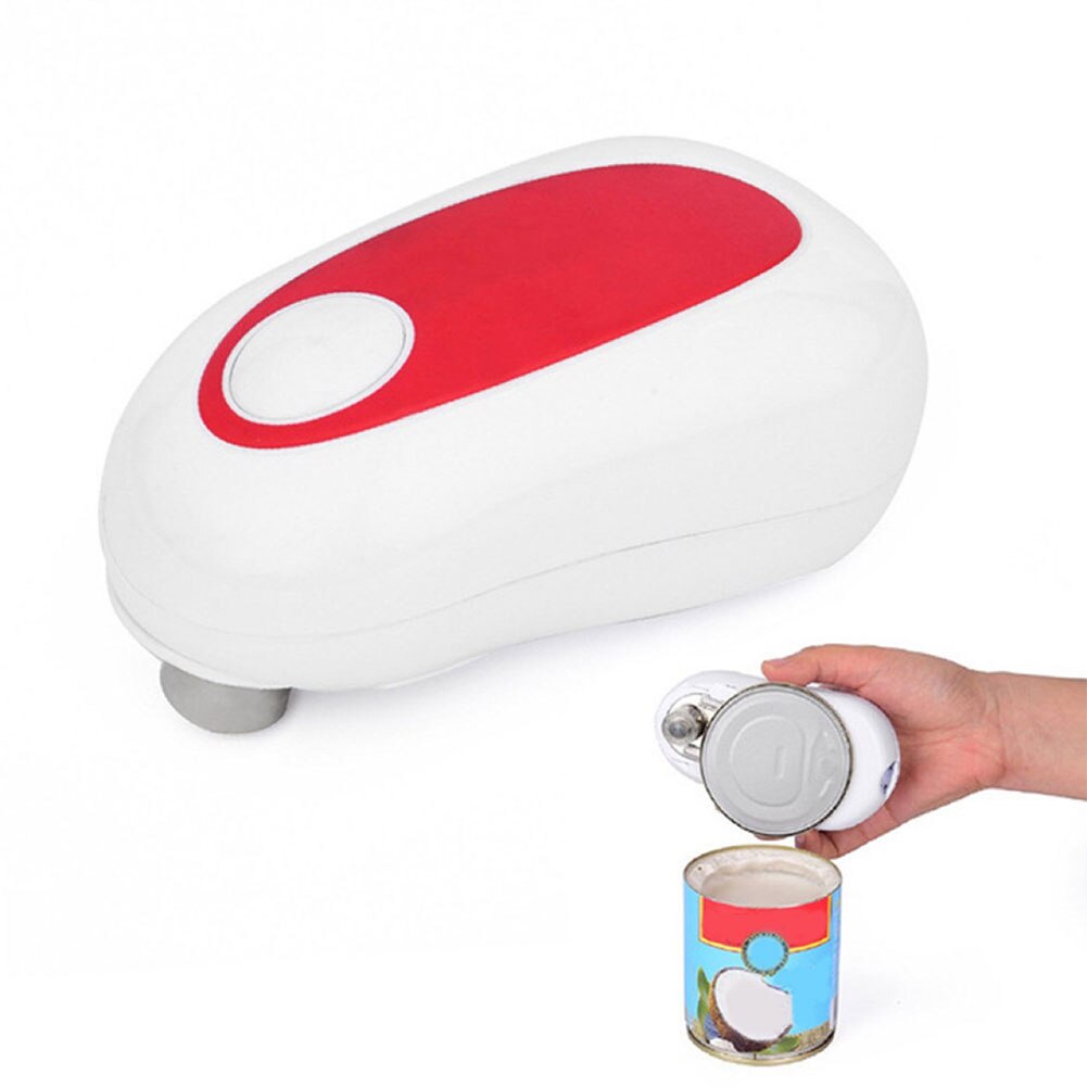 Ouvre-boîte électrique Portable, automatique, bord lisse, ergonomique, ouvre-bocal électrique de poche, outils de Bar de cuisine 2 pièces