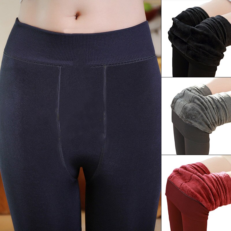 Autumn and winter plus velvet thickened leggings women's plus size pearl velvet one-piece pants, outer wear thermal pants