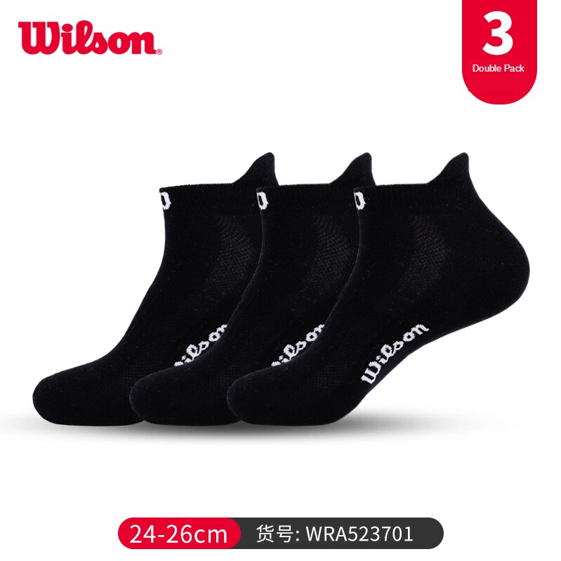 Wilson Long Medium Short Socks Towel Bottom Tennis Socks Men's and Women's Tennis Socks 3 Pairs: Copper