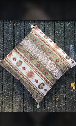 Turkish Ottoman Style Cushion Pillow Cover 17 "x 17"