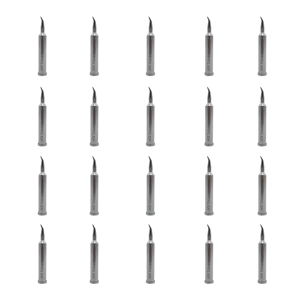 Weller XTX Soldering Tip Bent Conical 0.2mm Replace WXP120 WP120 WP120IG WX1010 WX2020 WT1010H WD1000HPT Station Iron Bit: 20 Pieces