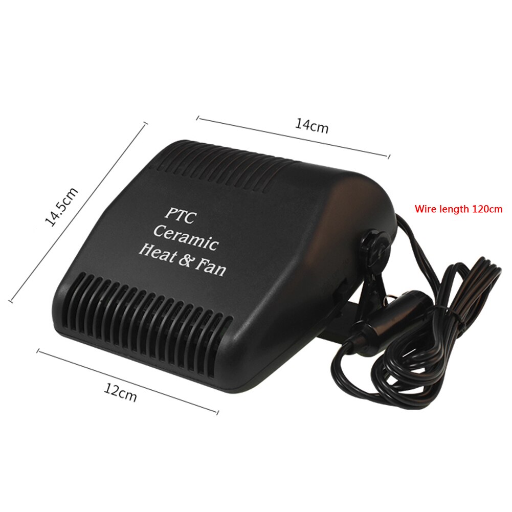 2 in 1 12V 150W Car Portable Heater Potable Defroster Demister Adjustable Electric Cooling Heating Fan Defogging Defroster