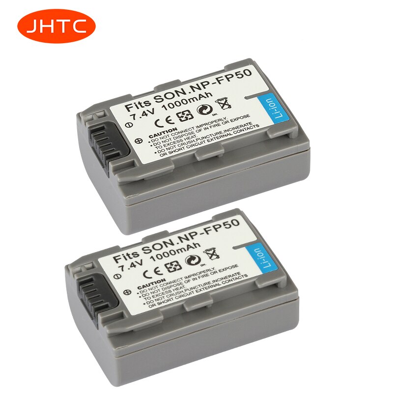 Batterie NP-FP50 NP-FP50 pour Sony DCR-HC30 40 43E 65 85 94E 96 DCR-SR30 NP-FP30 NPFP50 FP60 FP70 FP71, 1000mah