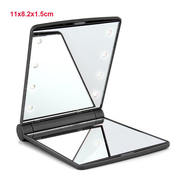 Makeup Mirror With 8/16 LEDs Cosmetic Mirror Touch Dimmer Switch Battery Operated Vanity Mirror Espejo With Stand For Tabletop: 5