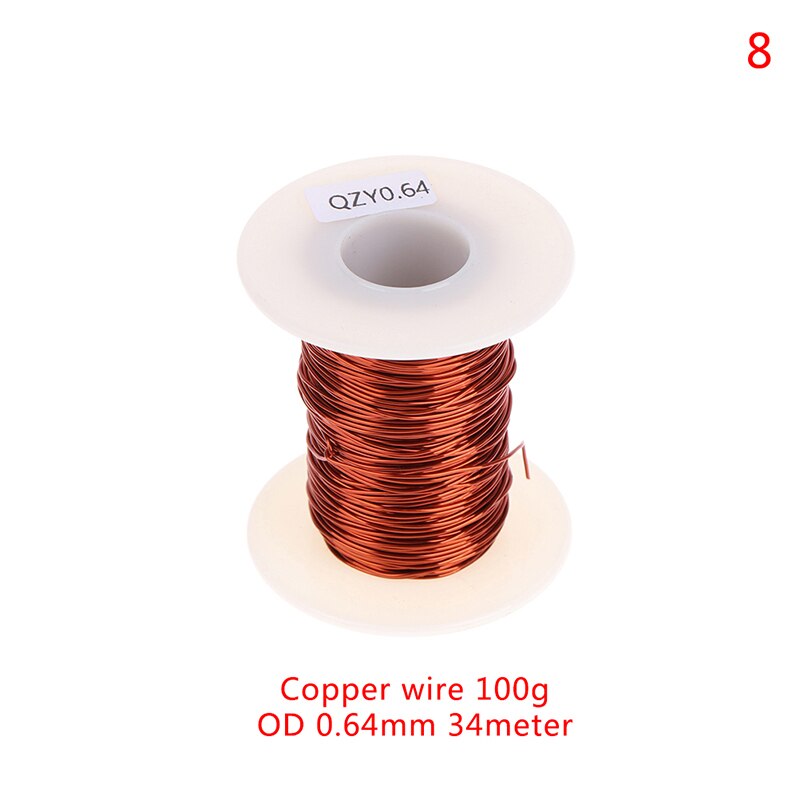0.13mm to 1.25mm copper wire Magnet Wire Enameled Winding wire Coil Wire 100g: A8