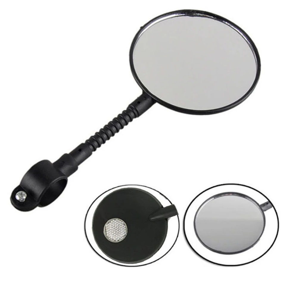 Adjustable Flexible Bicycle Mirror Cycling Rear View Convex Mountain Bike Handlebar Rearview Mirror