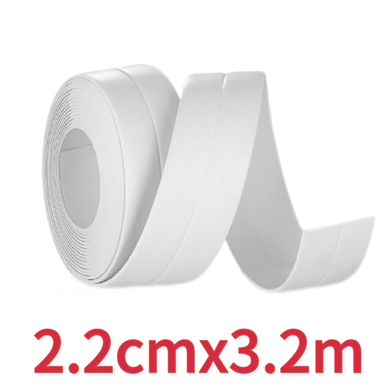 1 Rolle Kartuschenband, wasserdichtes PVC-Dichtungsband, Küchenarbeitsplatte, Waschbecken, Badewanne, Badezimmer, Dusche, Toilette und Boden, Wandaufkleber: Lichtdurchlässig