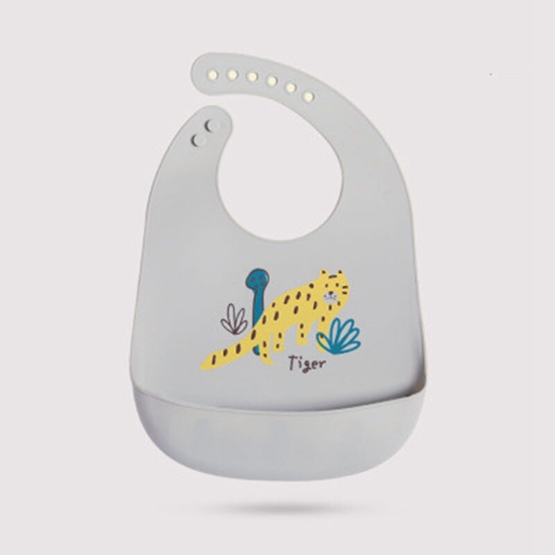 Laten We Food Grade Siliconen Slabbetjes Babyvoeding Speeksel Handdoek Olie-Proof Verstelbare Burp Doeken Bandana Cartoon Waterdicht schorten: 15