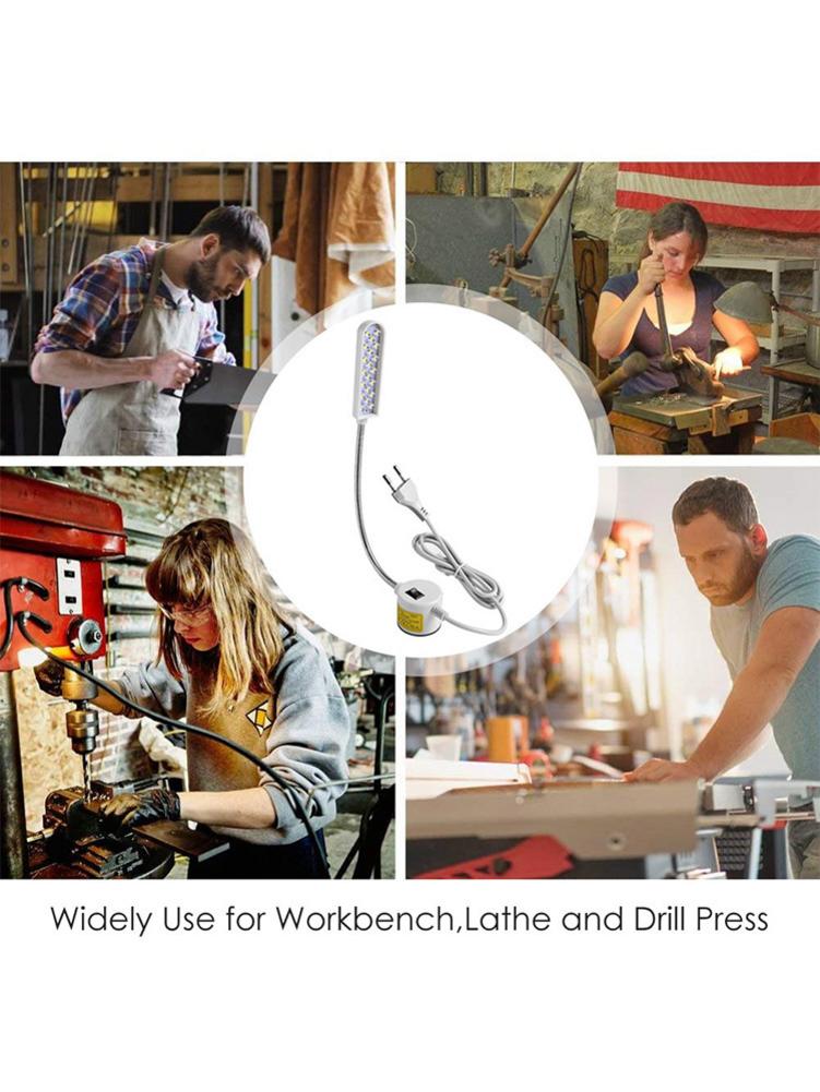 Super Bright Sewing Machine Light L Flexible Led Work Lamp With Magnetic For Workbench Lathe Drill Press Industrial Light EU