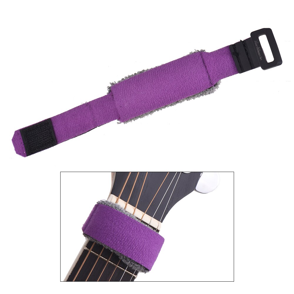 Guitar Fret Wraps Strings Mute Muter Fretboard Muting Wraps for 7-string Acoustic Classic Guitars Bass Parts Accessories: Purple