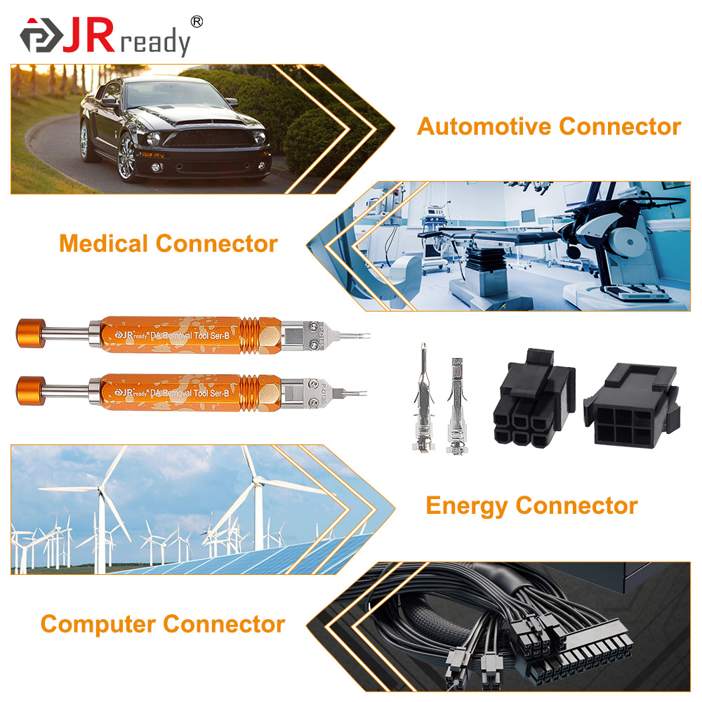 Jrready St5262 Ejector Staaf Pin Extractor-Molex Power Connector Terminal Removal & Computer Draad Extractor Tools-2Pcs