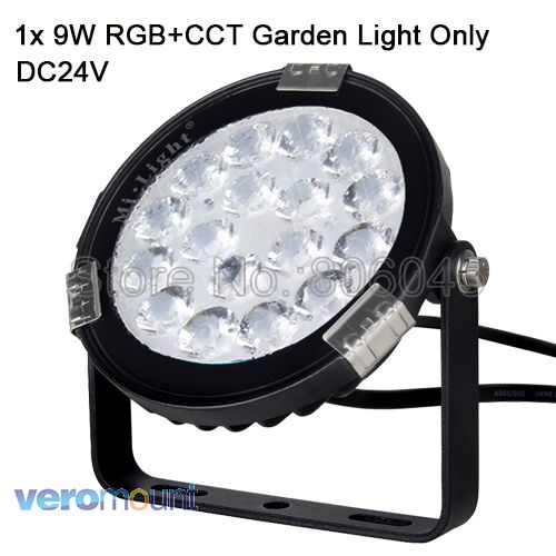 Dc24v input milight 9w rgb + cct led haven lys  ip65 vandtæt udendørs led belysning futc 01 wifi kompatibel 2.4g trådløs fjernbetjening: 1 have lys kun