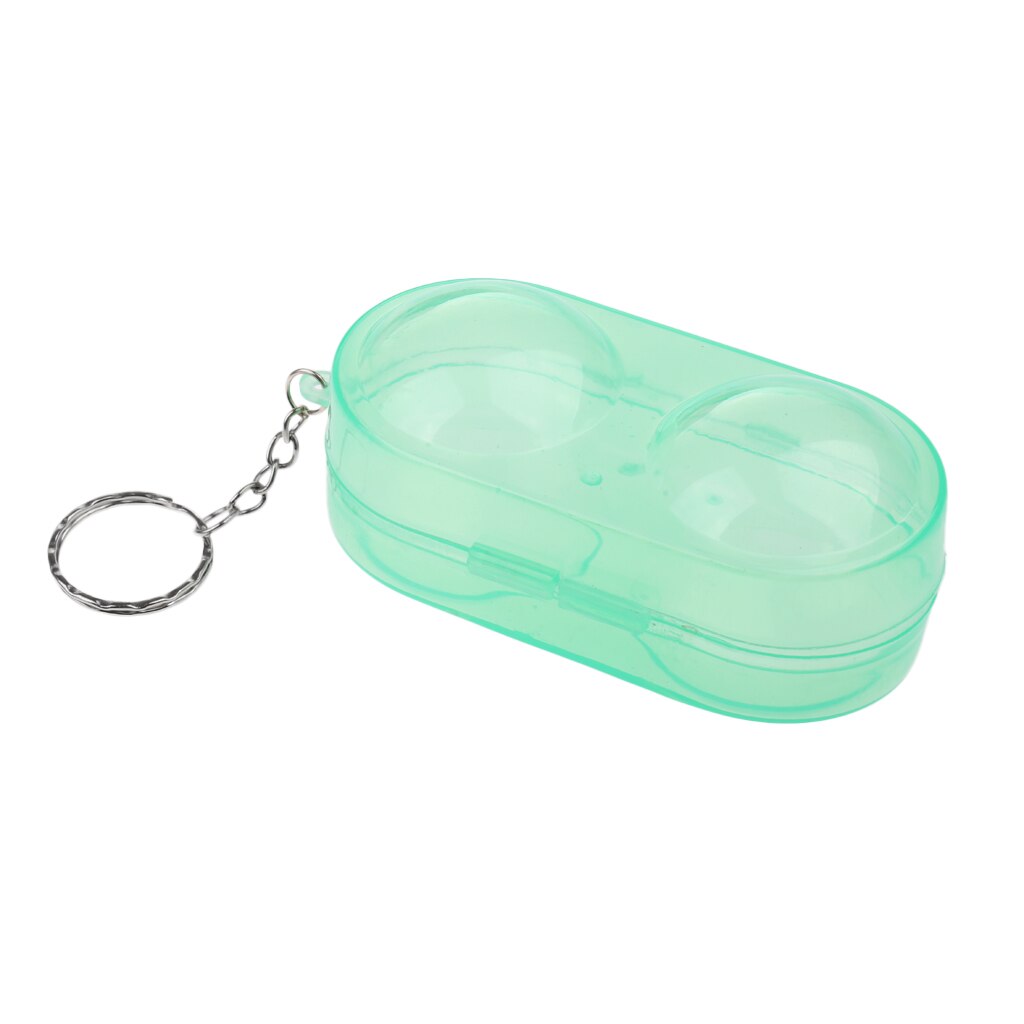 Boîte De Rangement Pour 2 Balles De Ping-pong - Transparente, Avec Porte-clés, En PP, Portable