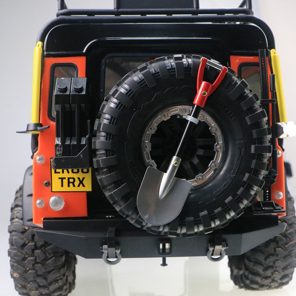 3 sztuk/zestaw RC metalowy samochód ze stopu mini łopata młotek motyka akcesoria robić TRX-4 SCX10 D90 1/10 akcesoria